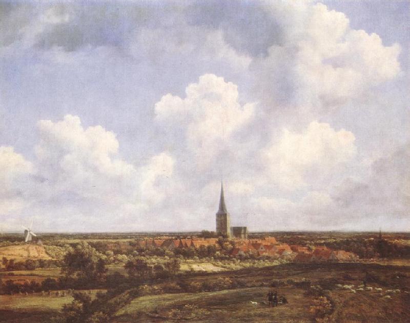 Jacob van Ruisdael Landscape with Church and Village oil painting image